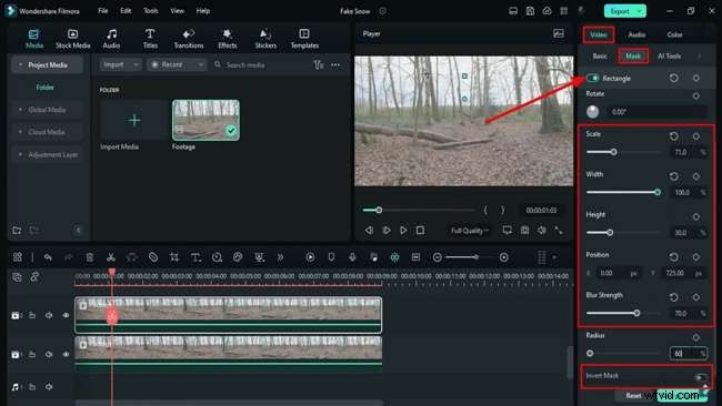 Professional Snow Effect Tutorial in Filmora 12
