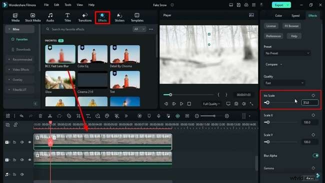 Professional Snow Effect Tutorial in Filmora 12