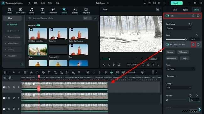 Professional Snow Effect Tutorial in Filmora 12