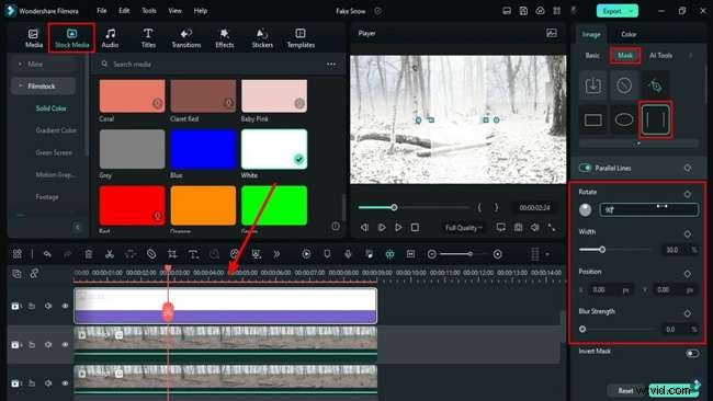 Professional Snow Effect Tutorial in Filmora 12