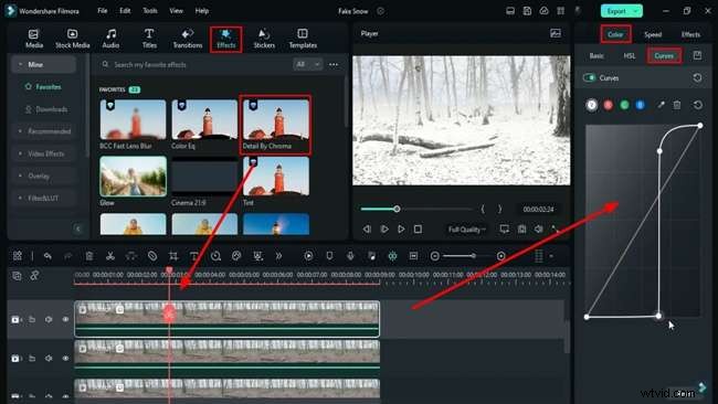 Professional Snow Effect Tutorial in Filmora 12