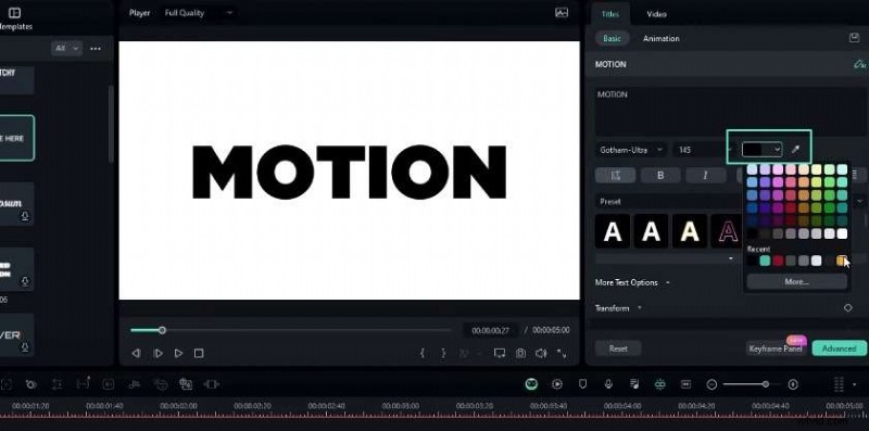 Create a Stunning 3D Shiny Text Animation in Filmora 13