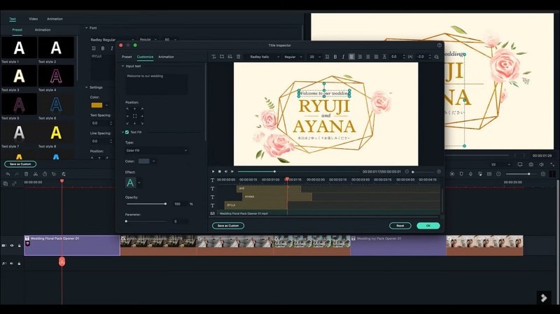 Create a Stunning Wedding Invitation Video with Filmora