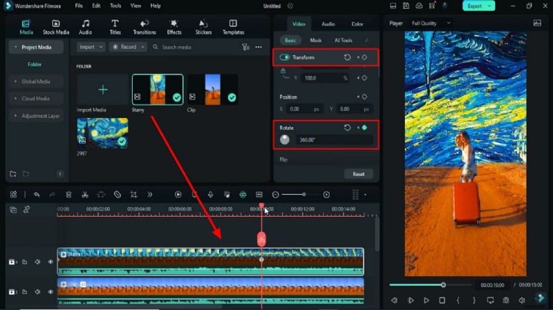 Create a Van Gogh Starry Sky with Filmora: Step‑by‑Step Tutorial