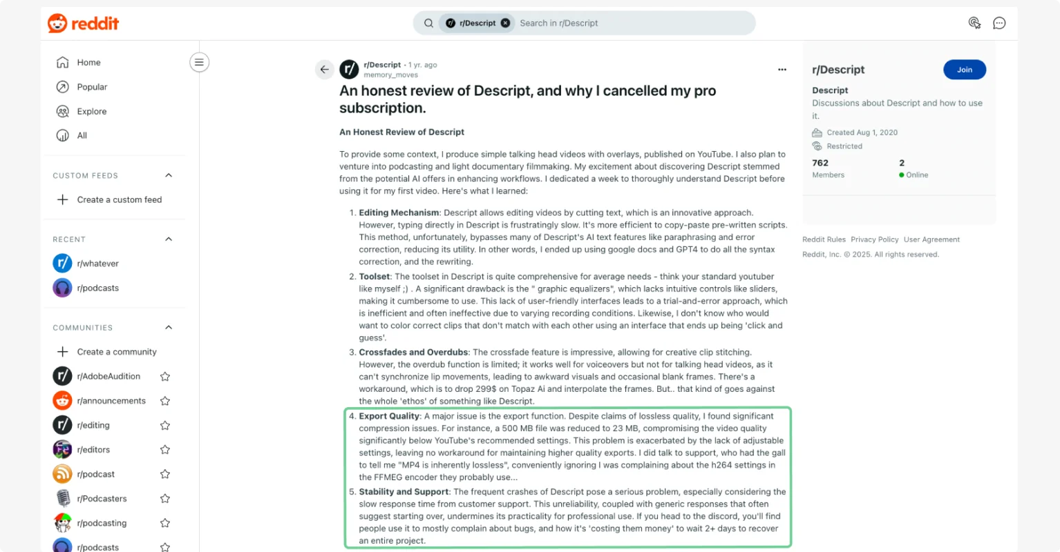 Top 9 Descript Alternatives: Best Competitors for Podcasters & Video Editors in 2026