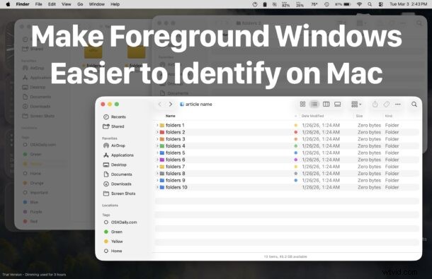 HazeOver: Highlight Active Windows on macOS Tahoe (Improved Visibility)