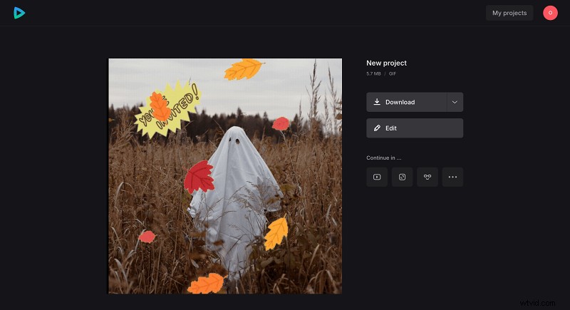Create Spooky GIF Invitations for Your Halloween Party