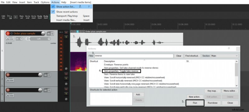 Reverse Audio in Reaper: A Quick Guide for Voiceover Artists