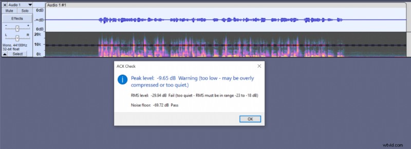 ACX Requirements for Audible: Audacity Audio Quality Guide