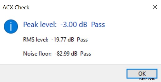 ACX Requirements for Audible: Audacity Audio Quality Guide