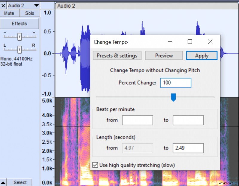 Audacity Tutorial: Adjust Audio Speed & Tempo (No Pitch Change)