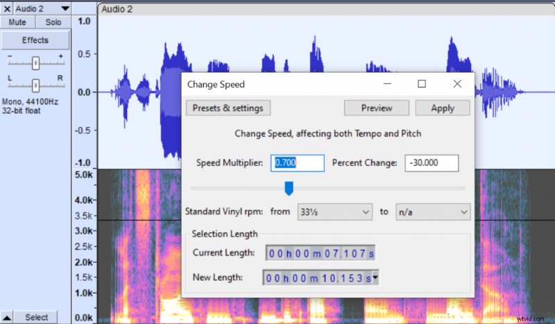 Audacity Tutorial: Adjust Audio Speed & Tempo (No Pitch Change)
