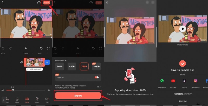 How to Speed Up or Slow Down Your Video on iPhone & Android with Wondershare Filmora for Mobile